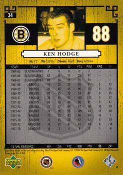 2004-05 Upper Deck Legends Classics #34 Ken Hodge Back