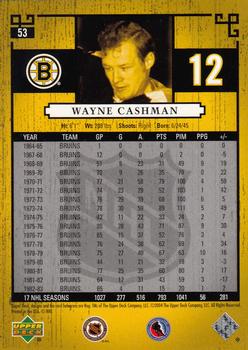 2004-05 Upper Deck Legends Classics #53 Wayne Cashman Back