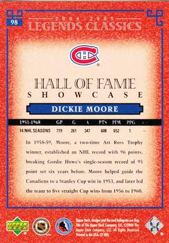 2004-05 Upper Deck Legends Classics #98 Dickie Moore Back
