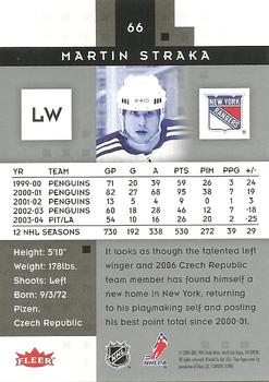 2005-06 Fleer Hot Prospects #66 Martin Straka Back