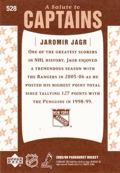2005-06 Parkhurst #528 Jaromir Jagr Back