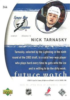 2005-06 SP Authentic #244 Nick Tarnasky Back