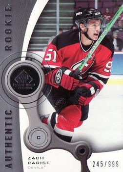 2005-06 SP Game Used #142 Zach Parise Front