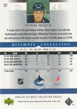 2005-06 Upper Deck Ultimate Collection #232 Tomas Mojzis Back