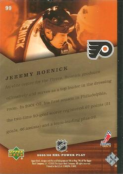 2005-06 Upper Deck Power Play #99 Jeremy Roenick Back