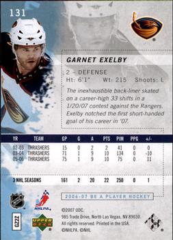 2006-07 Be A Player #131 Garnet Exelby Back
