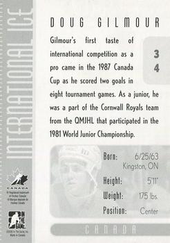 2006-07 In The Game Used International Ice #34 Doug Gilmour Back