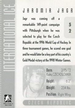 2006-07 In The Game Used International Ice #52 Jaromir Jagr Back