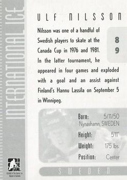 2006-07 In The Game Used International Ice #89 Ulf Nilsson Back