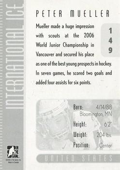 2006-07 In The Game Used International Ice #149 Peter Mueller Back
