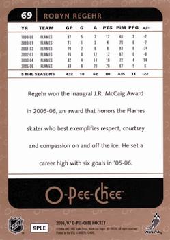 2006-07 O-Pee-Chee #69 Robyn Regehr Back