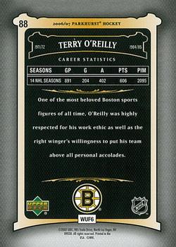 2006-07 Parkhurst #88 Terry O'Reilly Back