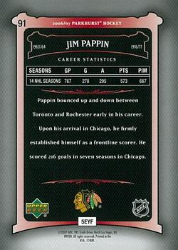 2006-07 Parkhurst #91 Jim Pappin Back