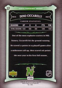 2006-07 Parkhurst #37 Dino Ciccarelli Back