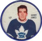 1960-61 Shirriff Coins #17 Gerry James Front