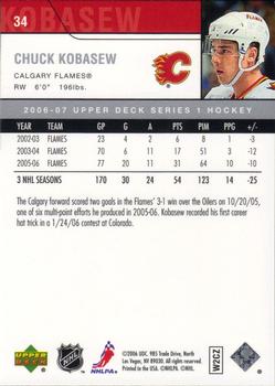 2006-07 Upper Deck #34 Chuck Kobasew Back
