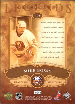 2006-07 Upper Deck Artifacts #104 Mike Bossy Back