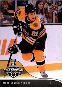 2011 Upper Deck Boston Bruins Stanley Cup Champions #22 Marc Savard Front