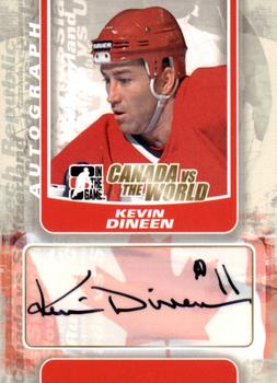 2011-12 In The Game Canada vs. The World #A-KD Kevin Dineen Front