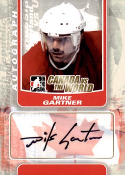 2011-12 In The Game Canada vs. The World #A-MGAR Mike Gartner Front