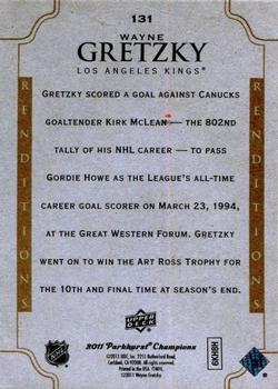 2011-12 Parkhurst Champions #131 Wayne Gretzky Back