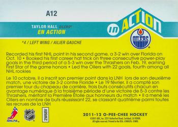 2011-12 O-Pee-Chee - In Action #A12 Taylor Hall Back