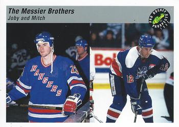 1993 Classic Pro Prospects #76 The Messier Brothers (Joby Messier / Mitch Messier) Front