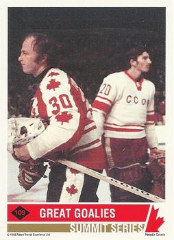 1992 Future Trends '76 Canada Cup #109 Great Goalies Back