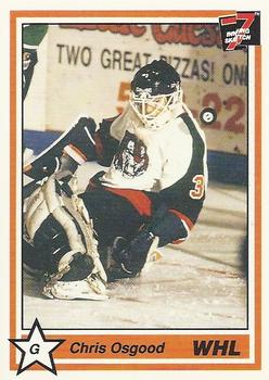 1990-91 7th Inning Sketch WHL #24 Chris Osgood Front