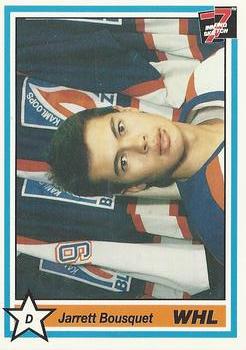 1990-91 7th Inning Sketch WHL #285 Jarrett Bousquet Front