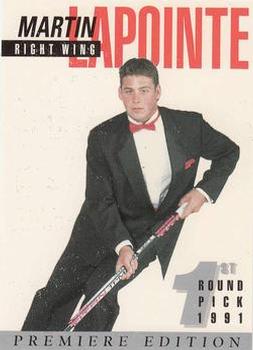 1991 Arena Draft Picks #8 Martin Lapointe  Front