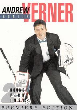 1991 Arena Draft Picks #25 Andrew Verner  Front