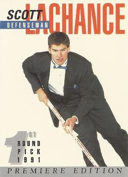 1991 Arena Draft Picks French #3 Scott Lachance  Front