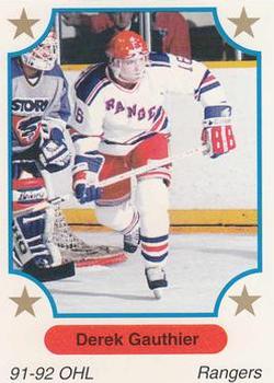 1991-92 7th Inning Sketch OHL #84 Derek Gauthier Front