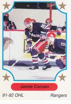 1991-92 7th Inning Sketch OHL #88 Jamie Caruso Front