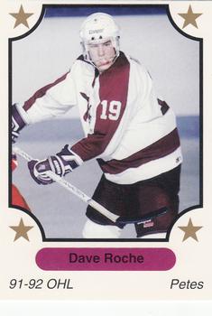 1991-92 7th Inning Sketch OHL #139 Dave Roche Front
