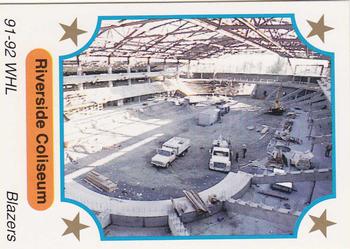 1991-92 7th Inning Sketch WHL #74 Riverside Coliseum Front