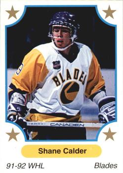 1991-92 7th Inning Sketch WHL #109 Shane Calder Front