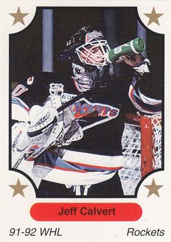 1991-92 7th Inning Sketch WHL #153 Jeff Calvert Front
