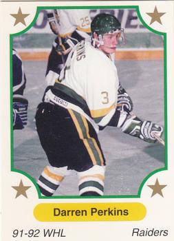 1991-92 7th Inning Sketch WHL #244 Darren Perkins Front