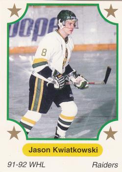 1991-92 7th Inning Sketch WHL #245 Jason Kwiatkowski Front