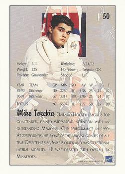 1991 Ultimate Draft #50 Mike Torchia Back
