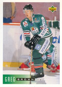 1995-96 Upper Deck Swedish Elite #176 Greg Brown Front