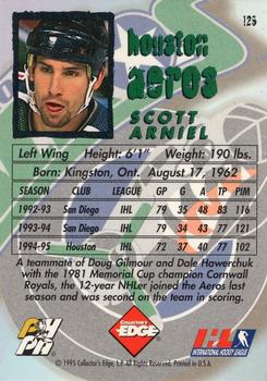 1995-96 Edge Ice #129 Scott Arniel Back