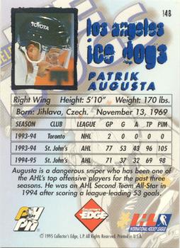 1995-96 Edge Ice #148 Patrik Augusta Back