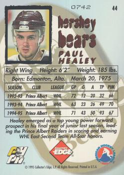 1995-96 Edge Ice - Prism #44 Paul Healey  Back