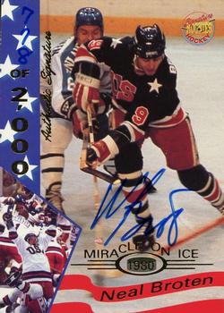 1995 Signature Rookies Miracle on Ice - Signatures #4 Neal Broten  Front