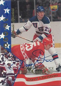 1995 Signature Rookies Miracle on Ice - Signatures #6 Dave Christian  Front