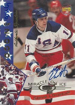 1995 Signature Rookies Miracle on Ice - Signatures #7 Steve Christoff  Front