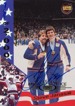 1995 Signature Rookies Miracle on Ice - Signatures #15 Steve Janaszak  Front